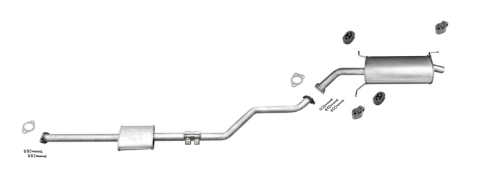 Auspuff für MITSUBISHI LANCER VII 2.0 Kombi Auspuffanlage