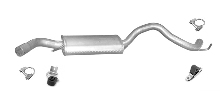 Mittelschalldämpfer VW T4 TRANSPORTER 2.4D 2.5TD SYNCRO SWB ab 1996 Auspuff