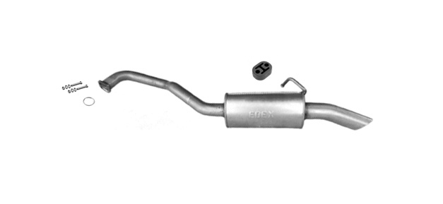 Endschalldämpfer für NISSAN PATROL 3.0 DTi 158, 160PS Ab 06.1999 Auspuff Endtopf