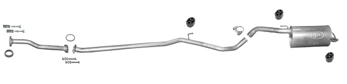 Auspuff NISSAN NOTE I 1.5 DCI 2006-2009 Auspuffanlage