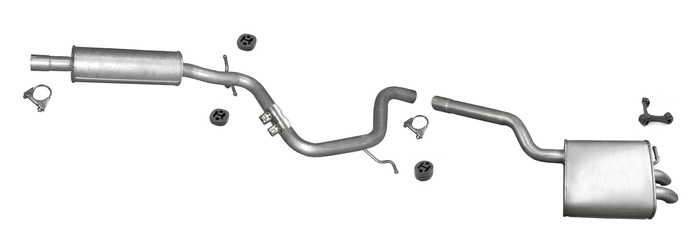 Auspuff für VOLKSWAGEN JETTA III GOLF V VARIANT 1.9 TDi ab 2005 Auspuffanlage