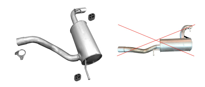 Endschalldämpfer MERCEDES VIANO VITO W639 2.0 2.2 3.0 CDi 3.2 3.5 3.7 Auspuff