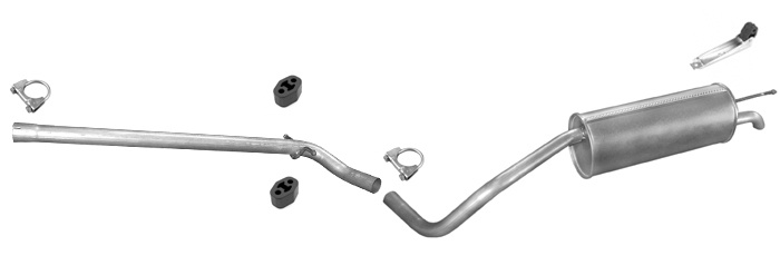 Auspuff SKODA ROOMSTER 1.2 1.4 1.6 Tdi Abgasanlage