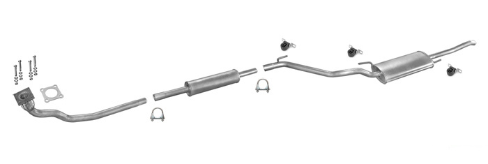 Auspuff VW VENTO 1.9 D für ohne KAT 08.1993-1998 Auspuffanlage