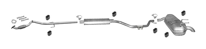 Auspuff für OPEL SIGNUM & VECTRA C Caravan 1.8 140 PS +Rohr Auspuffanlage