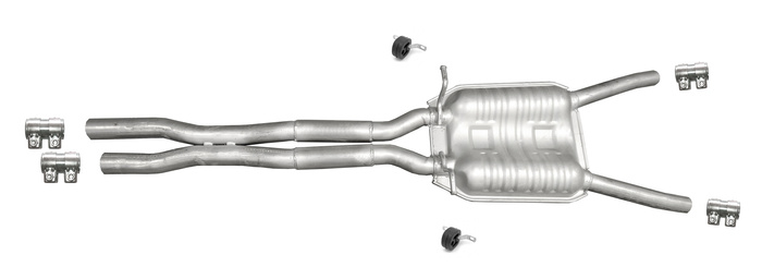 Mittelschalldämpfer für VW PASSAT B5 B5.5 2.3 VR5 2.8 V6 Syncro/4motion Auspuff