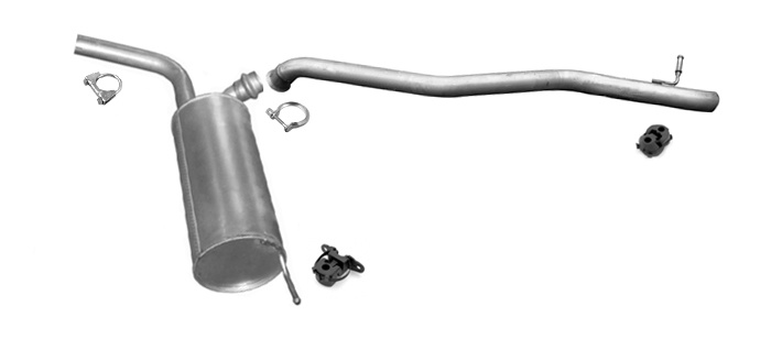 Auspuff für PEUGEOT EXPERT II 2.0 HDI 120PS LWB-Lang für ohne DPF Auspuffanlage