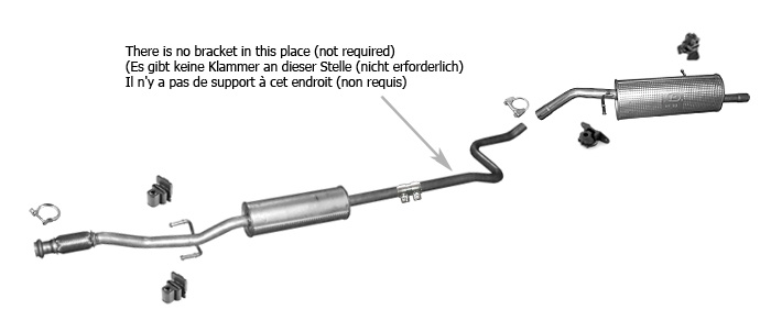 Auspuff für CITROEN C3 II und DS3 1.4VTi 1.6VTi Fließheck Cabrio Auspuffanlage