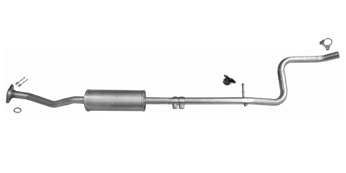 Mittelschalldämpfer für PEUGEOT 207 1.6 16V 109PS Schrägheck Auspuff