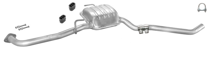 Mittelschalldämpfer für OPEL OMEGA B 2.5 2.6 V6 Kombi Mitteltopf RECHTS
