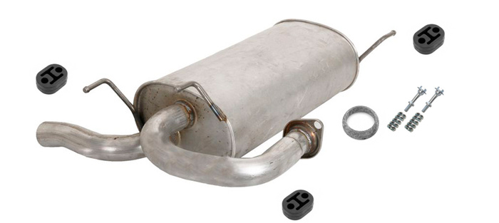 Endschalldämpfer für Nissan X-Trail (T30) 2.2 dCi TD 2WD 4WD Auspuff Endtopf