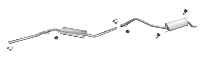 Auspuff VW T4 TRANSPORTER IV 1.9 TD 68PS LWB-Lang 1992-1995 Auspuffanlage