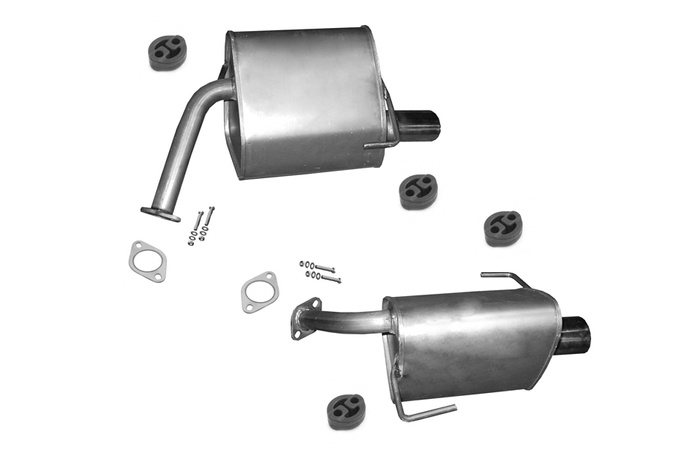 Endschalldämpfer für SUBARU TRIBECA 3.0 Links + Rechts Endtopf Auspuff