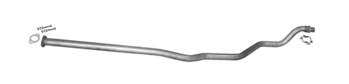 Mittelrohr für HYUNDAI I20 MK I 56/57/60/63KW Auch LPG Schrägheck Auspuff