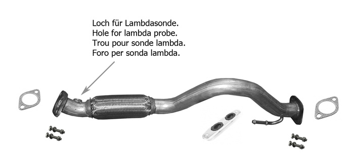 Rohr für AUDI SEAT SKODA VOLKSWAGEN 1.4 TFSI TSI 2007-2017 Auspuff