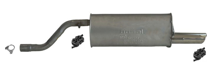 Endschalldämpfer für Opel Corsa D 1.2i 16V 2009-2014 Auspuff Endtopf