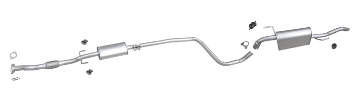 Auspuff für FIAT TIPO II 1.4 90PS Stufenheck Auspuffanlage