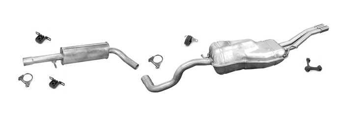 Auspuff für SKODA OCTAVIA I RS 1.8T 20V Auspuffanlage