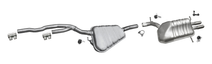 Auspuff für AUDI A4 B5 2.8 2.6 2.4 nür Quattro 1995-2001 Auspuffanlage