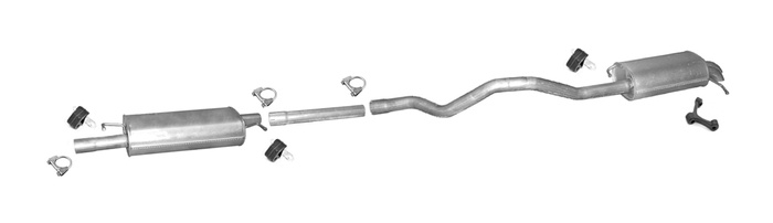 Auspuff für VW T6 TRANSPORTER VI 2.0 TDI Auch MULTIVAN LWB ab 2015 Auspuffanlage