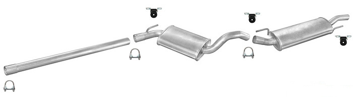 Auspuff VW GOLF 3 III 1.9 D TD 1.8 Schrägheck Cabrio Auspuffanlage