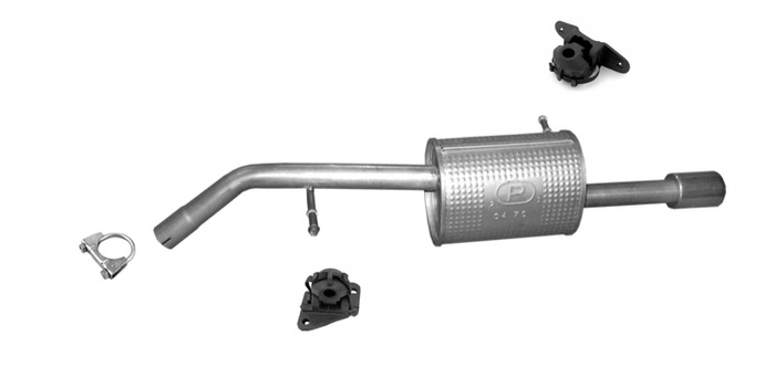 Endschalldämpfer für CITROEN C3 und DS3 1.4 HDi 68PS Auspuffanlage