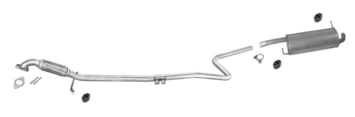 Auspuff für FORD FIESTA V 1.25 1.3 1.4 12.2005-2008 Auspuffanlage