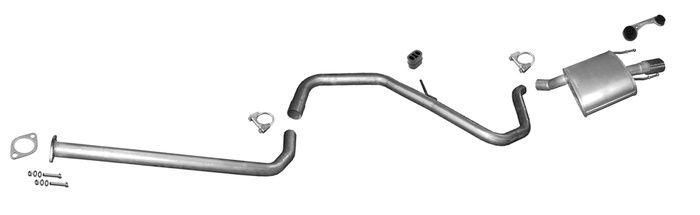 Auspuff für OPEL INSIGNIA A 2.0 CDTi Stufenheck Schrägheck +Chrom Auspuffanlage