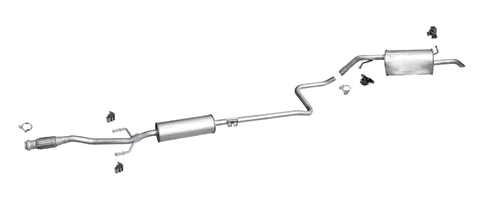 Auspuff für CITROEN C3 & C4 CACTUS PEUGEOT 2008 & 208 1.2 ab 2012 Auspuffanlage