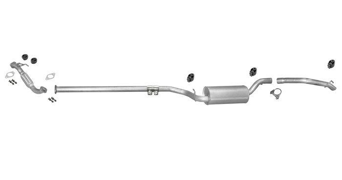 Auspuff für VOLVO C30 1.6 D C30 D2 109 115 PS + Rohr Vorne Auspuffanlage