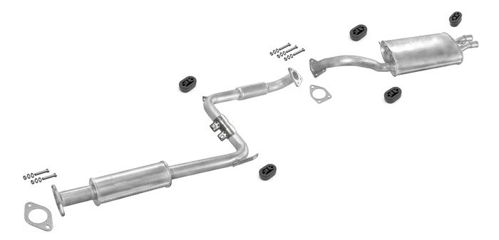 Auspuff MITSUBISHI SIGMA 3.0 V6 Stufenheck Auspuffanlage