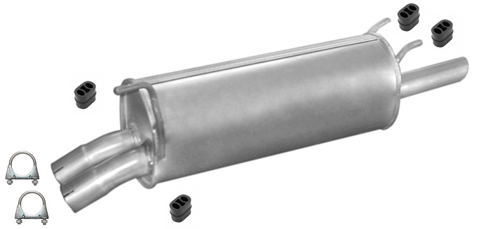 Endschalldämpfer für OPEL OMEGA B 2.5 2.6 V6 Kombi Auspuff Endtopf