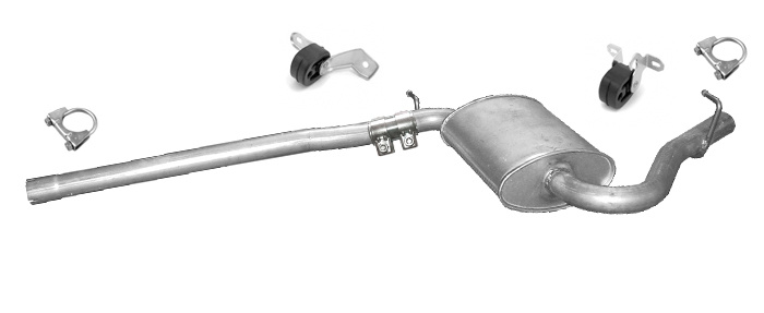 Mittelschalldämpfer AUDI A4 (B6 B7) 2.0 130 PS Stufenheck Kombi Auspuff