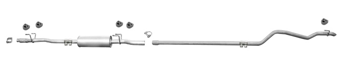 Auspuff für VW CRAFTER 2.5 TDI 2E 2F 30-35-50 XLWB-4325mm ab 2006 Auspuffanlage