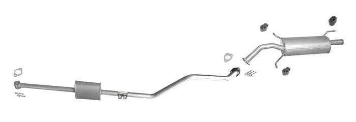 Auspuff für MITSUBISHI LANCER 1.6 98PS 1.3 82PS Stufenheck 03-11 Auspuffanlage