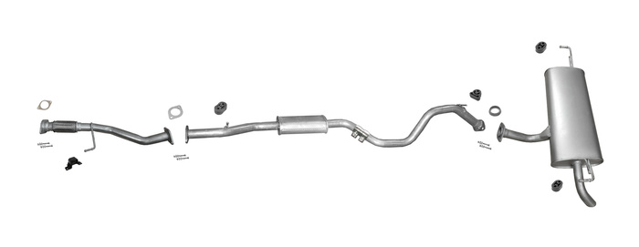 Auspuff + Rohr für NISSAN QASHQAI RENAULT KADJAR 1.2 TCe DIG-T 2013-2017