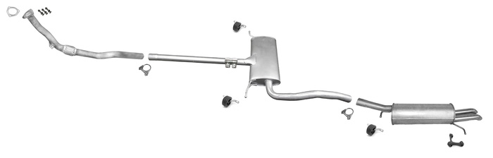 Auspuff für AUDI A6 (C5) 1.8 T 20V Schaltgetriebe 1997-05.2001 Auspuffanlage