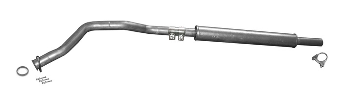 Mittelschalldämpfer für SAAB 900 I 2.0 Turbo 1981-1994 Auspuff