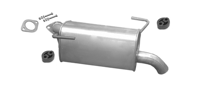 Endschalldämpfer für SUBARU OUTBACK (BR) 2.5i 16V 167PS Auspuff