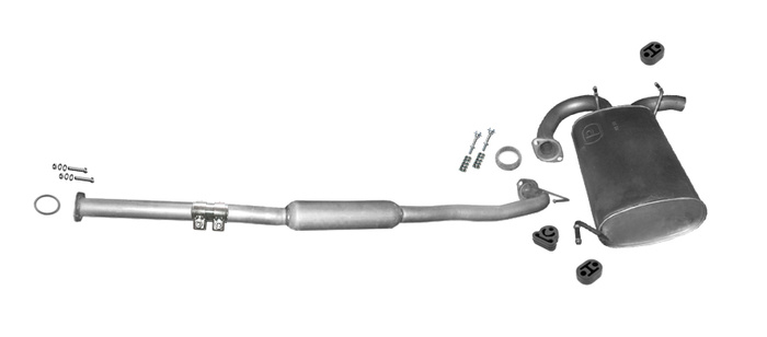 Auspuff für NISSAN X-TRAIL (T30) 2.2 dCi TD 2001-2003 Auspuffanlage