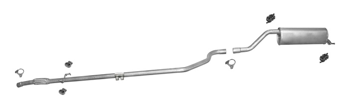 Auspuff OPEL CORSA D 1.3 CDTi 75PS ohne DPF 2006-2009 Auspuffanlage