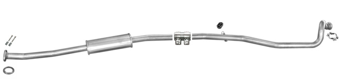 Mittelschalldämpfer für Peugeot 206 1.1 1.4 1.6 Kombi SW Auspuff Mitteltopf