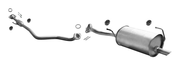 Auspuff für NISSAN MICRA IV 1.2 2010-2015 Auspuffanlage