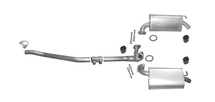 Auspuff MAZDA 6 (GG, GY) 2.0 147PS 2.3 166PS 2005-2007 Auspuffanlage