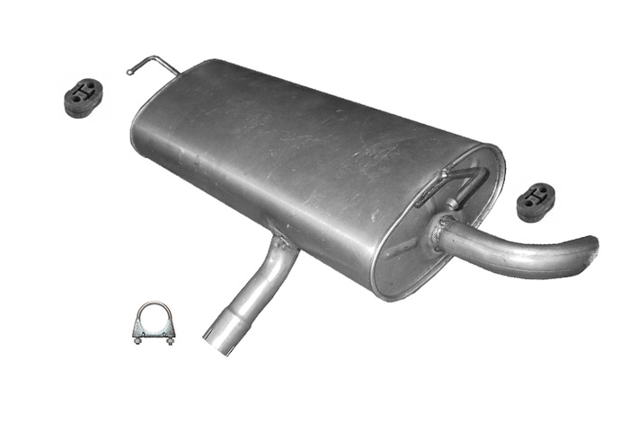 Endschalldämpfer für Nissan Qashqai / Qashqai +2 I 2.0 auch 4x4 Auspuff Endtopf