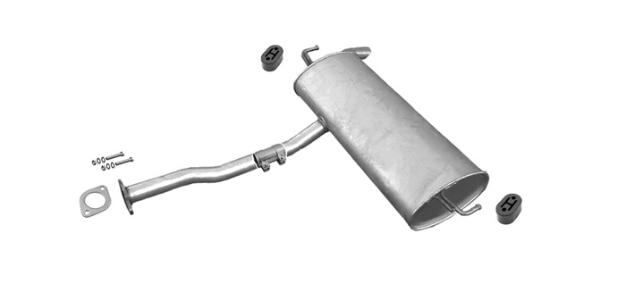 Endschalldämpfer für KIA SPORTAGE (SL) 1.6 GDi 135PS Auspuff