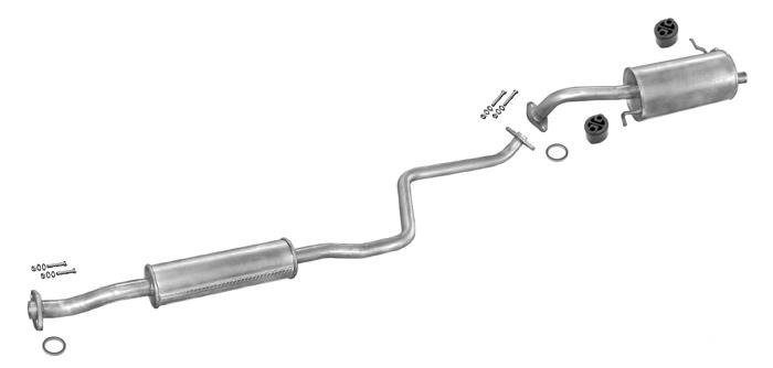 Auspuff MAZDA 323 F VI 1.5 16V Schrägheck 5-Türen Auspuffanlage