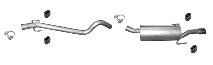 Auspuff für OPEL ASTRA H 1.9 CDTi mit DPF und CHROM Auspuffanlage