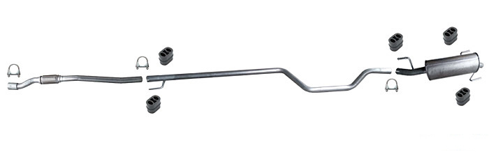 Auspuff OPEL MERIVA A 1.3 CDTI 69PS für ohne DPF Auspuffanlage