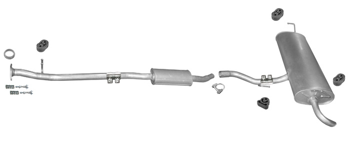 Auspuff NISSAN QASHQAI (J10) 1.6 2006-2013 Auspuffanlage